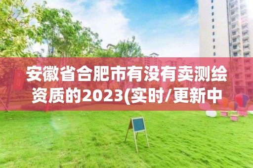 安徽省合肥市有沒有賣測繪資質的2023(實時/更新中)