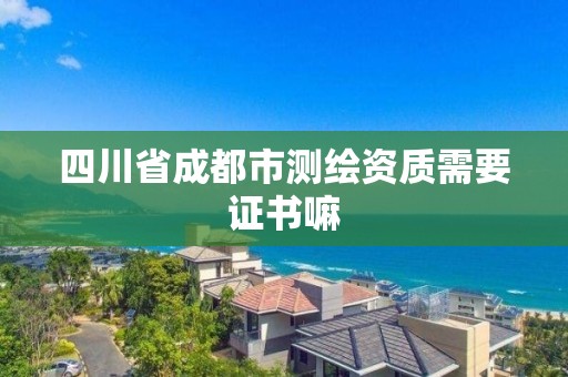 四川省成都市測繪資質需要證書嘛