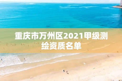 重慶市萬州區2021甲級測繪資質名單