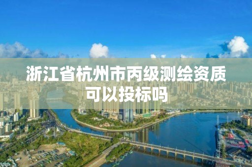 浙江省杭州市丙級測繪資質可以投標嗎