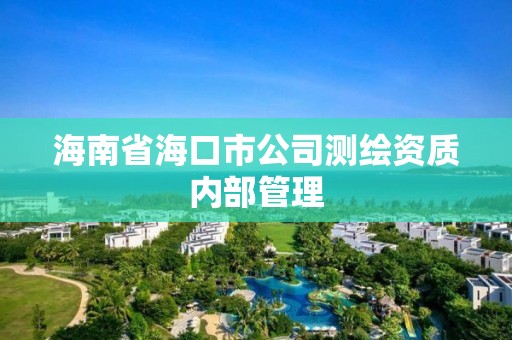 海南省海口市公司測繪資質內部管理