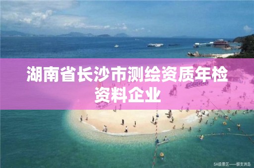 湖南省長沙市測繪資質(zhì)年檢資料企業(yè)