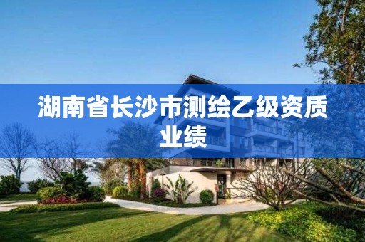 湖南省長沙市測繪乙級資質(zhì)業(yè)績