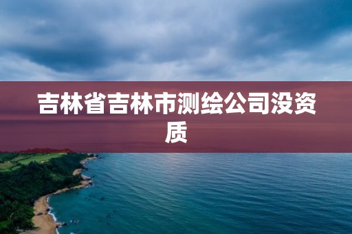 吉林省吉林市測(cè)繪公司沒(méi)資質(zhì)