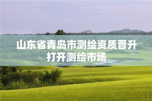 山東省青島市測(cè)繪資質(zhì)晉升打開(kāi)測(cè)繪市場(chǎng)