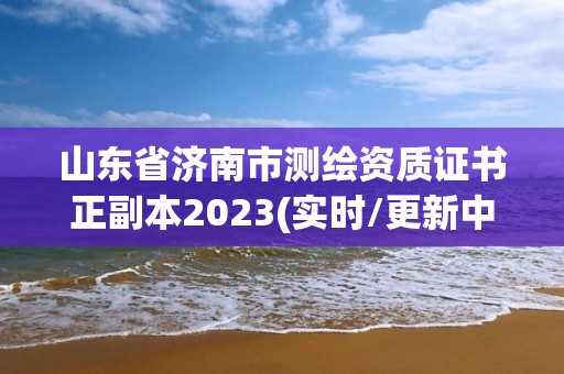 山東省濟南市測繪資質證書正副本2023(實時/更新中)