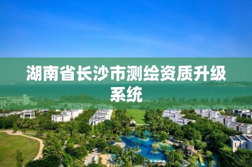 湖南省長沙市測繪資質(zhì)升級系統(tǒng)