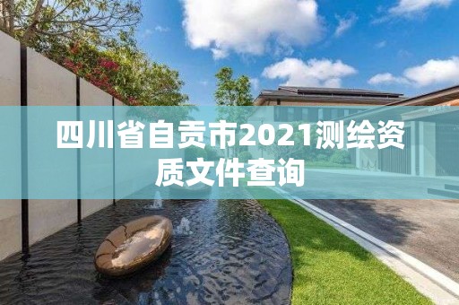 四川省自貢市2021測繪資質文件查詢